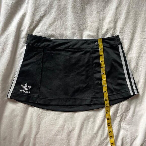 Adidas Black Mini Skirt with White Stripes - Picture 3 of 7